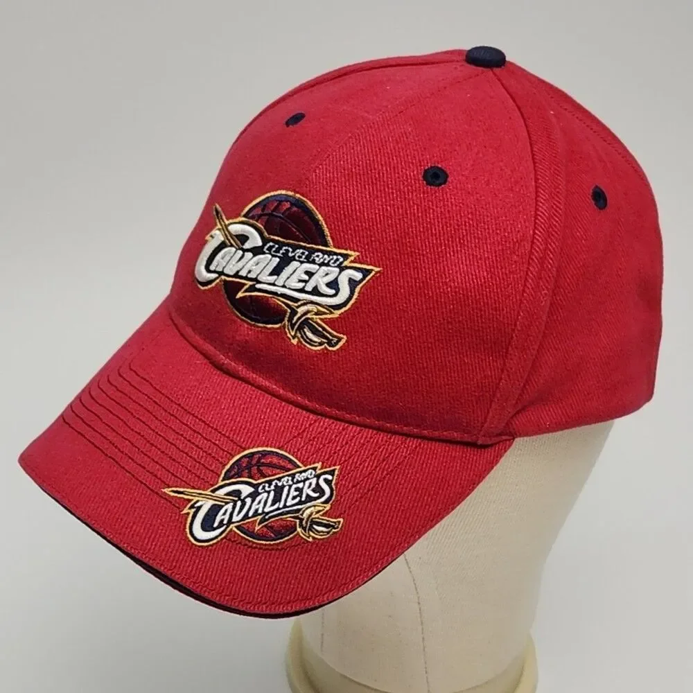 Cleveland Cavaliers Basketball Hat Cap NBA Cotton Cavs One Size Adjustable Red